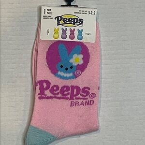 Peeps Pink and Blue Women's Socks